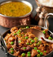 Chicken Keema with peas